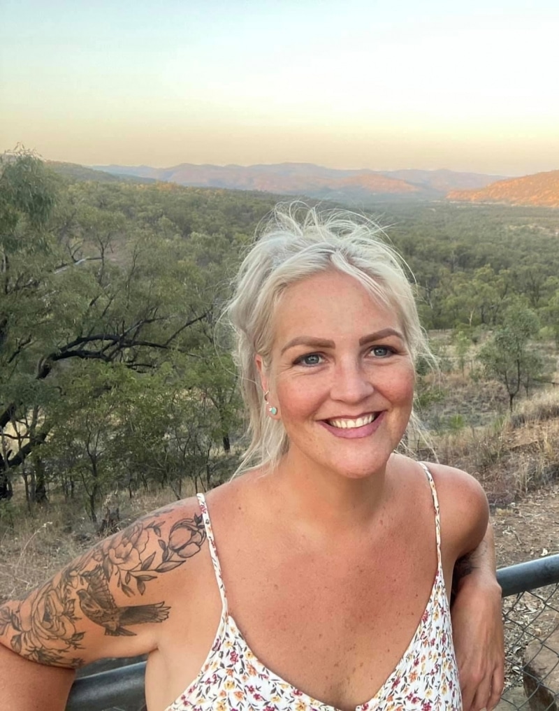 Vivienne visiting the beautiful Australian bush.