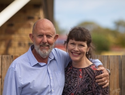 Keith and Olivia smiling